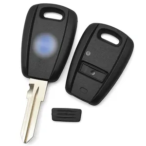F-iat için 1 düğme siyah boş GT15R itmeli anahtar araç Fob anahtar kutu uzaktan kumanda araba anahtarı kabuk