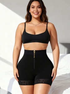 Shorty gainant pour femme Langqin, respirant, effet remonte-fesses, avec dentelle, maintien ferme et confortable - Product Image 3
