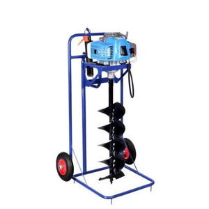 <span class=keywords><strong>2</strong></span> Wielen Boor Vijzel Van Goede Kwaliteit Trolley Aarde Vijzel