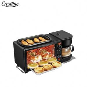 하이 퀄리티 3-in-1 아침 식사 메이커 다기능 전기 샌드위치 오븐 소형 주방 가전 커피 메이커 토스터 - Product Image 4