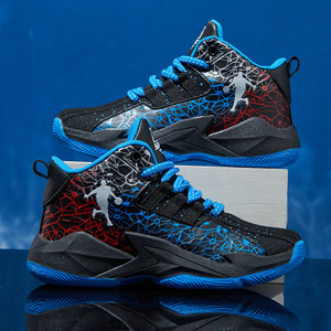 Zapatillas de Baloncesto para Hombre, Diseño de Caña Alta, Parte Superior de Malla Negra y Azul, Suela de Goma, Entresuela de EVA - Product Image 5