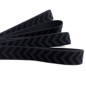 Custom Embossed Jacquard <b>Elastic</b> Band Comfortable Woven Nylon Classic Style Thickness Free Sample Available Webbing <b>Belt</b> Strap - Product Image 3