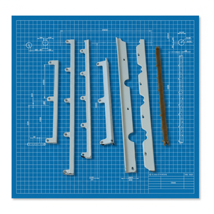 Varilla Inclinable de Aleación de Aluminio Moderna y Resistente a la Corrosión <span class=keywords><strong>para</strong></span> Persianas, Protección UV, Agarre Antideslizante <span class=keywords><strong>para</strong></span> Ventanas de Cocina, Venta al Por Mayor - Product Image 1
