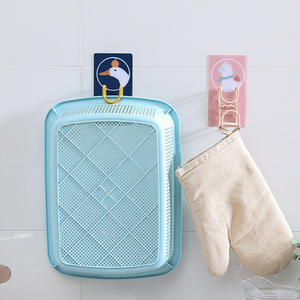 2023 SY Wall Mounted Strong Adhesive <b>Hook</b> Door <b>Sticky</b> Hanger Holder Stainless Steel Wash Basin Kitchen Bathroom - Product Image 5