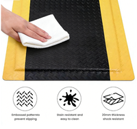 Tapis industriel moderne en PU épais anti-fatigue, absorbant les chocs, antidérapant, imperméable, personnalisable, pour l'assemblage en usine