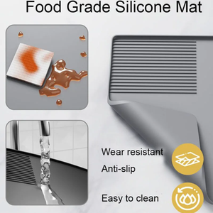 Detachable 24x16 Inch Dish Drying Table Mats Kitchen Bar Accessories Set and Organizer Silicone <b>Coffee</b> Tamper Holder Machine Mat - Product Image 4