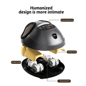 Calentador caliente eléctrico, rodillo vibrador, baño, amasado, circulación sanguínea, masajeador de pies, producto de presión de aire, máquina de masaje de pies - Product Image 3