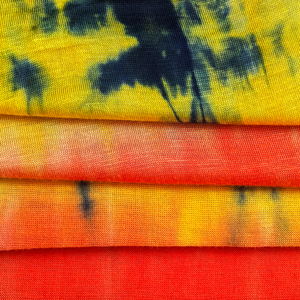 Personnalisé En Gros Absorbant L'humidité Doux 95% Rayonne 5% Spandex Tie Dyed <span class=keywords><strong>Imprimé</strong></span> Rayonne Stretch <span class=keywords><strong>Jersey</strong></span> Femmes Robe <span class=keywords><strong>Tissu</strong></span> - Product Image 6