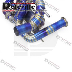 Système Catback Race Sport pour Lamborghini Aventador SVJ/Ultimae LP780/LP 780-4 2021 + Tuyau de silencieux en titane à valve Section arrière - Product Image 2