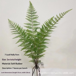 Fougère artificielle, grand bouquet <span class=keywords><strong>de</strong></span> feuilles persanes, <span class=keywords><strong>palmier</strong></span> Areca, fougère nid d'oiseau, Nephrolepis, herbe <span class=keywords><strong>de</strong></span> colline, plantes décoratives pour aménagement paysager - Product Image 4