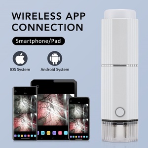 Masseur capillaire visuel avec caméra HD pour analyse du cuir chevelu, micro-vibrations, applicateur d'huile pour le cuir chevelu et peigne analyseur de cheveux - Product Image 2