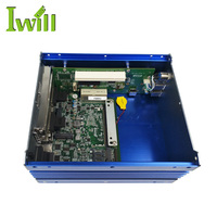 Venta caliente sin ventilador Intel Core I5 7360U Mini PC industrial integrado con 2 PCI DDR4 6 COM para ciudades inteligentes