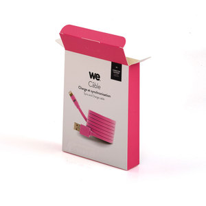 Tùy chỉnh bán lẻ người tiêu dùng sản phẩm điện tử <span class=keywords><strong>USB</strong></span> cáp dữ liệu bao bì hộp giấy - Product Image 4