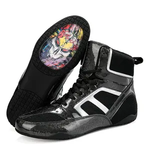 Custom Professional Combat Fitness boxe sapatos de alta qualidade New Design scarpe wrestling pro boxing sapatos