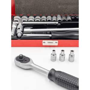 Taiwan 1/4" Drive Socket <b>Set</b> with <b>Ratchet</b> Handle - Product Image 2