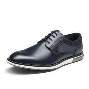 Zapatos Deportivos Casuales para Hombre, Zapatos de Vestir Formales de Negocios, Derby con Punta Redonda, Oxfords GentEdge Crossflex de Microfibra y Malla - Product Image 1