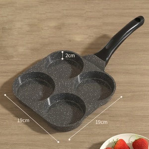 Precio al por mayor Diseño moderno Mango de baquelita 4 agujeros Antiadherente Die Cast <span class=keywords><strong>Aluminio</strong></span> Huevo Sartén para cocinar Moq bajo - Product Image 6