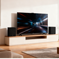 Haut-parleur actif de bureau avec entrée AUX et Bluetooth personnalisable, son Hi-Fi, haut-parleur d'étagère, système de haut-parleurs multimédia