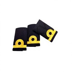 QUICK WAY INDUSTRIES ตราอุปราชย์สำหรับพิธีการ คุณภาพดีที่สุด สีดำล้วน พร้อมลายแถบสีทอง - Product Image 1