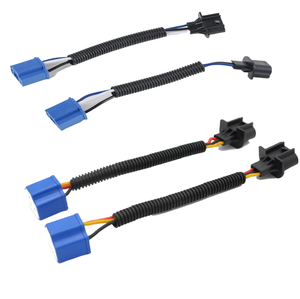 สำหรับ Wrangler jk/jku 2007-2018โมเดล2ชิ้น H13ตัวผู้กับ H4หญิงอะแดปเตอร์แปลงไฟหน้าชุดสายไฟตัวเชื่อมต่อ - Product Image 1