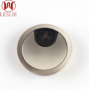Cache-boîte rond en alliage de zinc Leslie 80 mm chromé, anti-poussière, accessoire de mobilier - Product Image 5