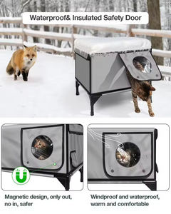 Meistverkauftes Modernes Zusammenklappbares Katzenbett - Outdoor Heizung & Isolierung Wasserdichtes Multifunktionales Haustiergehege für Katzen & Vögel - Product Image 4