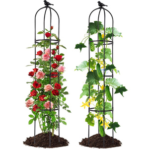 Treillis de jardin pour plantes grimpantes, treillis rond pour rosiers en pot, pour l'intérieur - Product Image 6