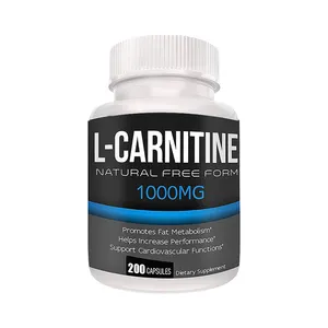 Los suplementos de nutrición deportiva de etiqueta privada aumentan el metabolismo aumentan el rendimiento cápsulas de L-carnitina