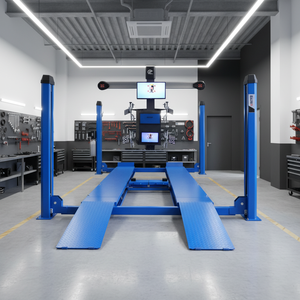 Elevador de Cuatro Postes para Alineación de Ruedas, Plataforma Integrada de Alineación y Servicio BAIWO K-688 250W, Garantía de 12 Meses - Product Image 1