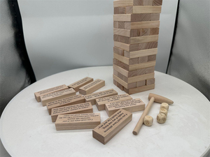 Hot Bán Sáng Tạo Vui Vẻ Cao Đẳng Ký túc xá Bên Trò Chơi Xếp Chồng Tháp Cặp Vợ Chồng Uống Trò Chơi Khổng Lồ Bằng Gỗ Khối Đồ Chơi - Product Image 2