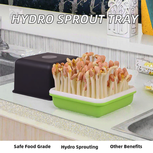 Plateaux de semis en plastique rectangulaires pour usage domestique Récipients de <span class=keywords><strong>culture</strong></span> d'eau pour semer et cultiver des germes de soja d'arachide - Product Image 2