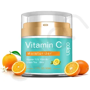 Crema facial hidratante de vitamina C, crema facial de día y noche, personalizada, 50g, gran oferta