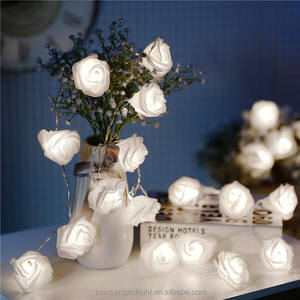 Guirlande lumineuse Led Rose 10/20Led avec pile AA, Bouquet de fleurs élégant pour mariage, fête, décoration de la saint-valentin - Product Image 3