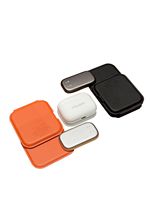 Cargador Inalámbrico Plegable de Cuero 3 en 1, Tamaño de Palma de la Mano, Compatible con iPhone 17, Apple Watch, AirPods, Venta al Por Mayor