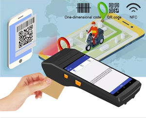 แอนดรอยด์แบบมือถือ PDA เครื่องสแกนฉลาก58มม. ในตัวเครื่องสแกนบาร์โค้ด1D 4G WiFi/2D สำหรับ<span class=keywords><strong>การ</strong></span>สแกนล็อตโต้แบบไร้สาย - Product Image 3