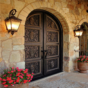 Portes d'entrée en fer forgé, de haute qualité et prix bas, belle porte d'entrée et clôture en fer forgé - Product Image 5