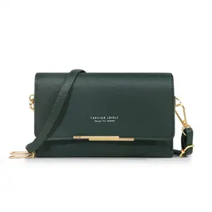 Dompet wanita versi Korea, tas bahu multifungsi kapasitas besar, tas tangan panjang Medium, dompet koin