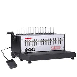 Customizable EB-20 Electric Punching or Binding Machine with Combs Set - 21 Holes Comb Binder