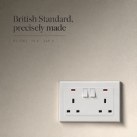 MVAVA UK Série d'interrupteurs et de prises murales standard britanniques 16A Interrupteur bidirectionnel 13A Prise Cadre PC 1/2/3 Gang avec port USB CE RoHS