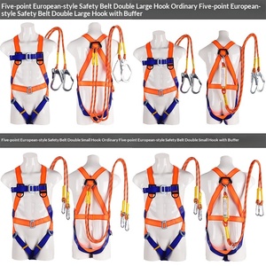 New national standard polyester European safety <b>belt</b> aerial <b>work</b> anti-fall five-point safety <b>belt</b> manufacturers wholesale - Product Image 3