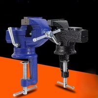 Mini Tornillo de Banco Industrial de Hierro Fundido para Trabajos en Madera, Rotación de 360°, Universal, Portátil, para Bricolaje y Uso Doméstico