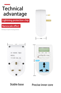 Digital-Timer-Schalter EU-Stecker AL-06 wöchentlich programmier bare elektronische 220VAC, Timer-Beleuchtung Schalter Wand-<span class=keywords><strong>Controller</strong></span>-Timer - Product Image 4