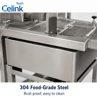 Machine d'enrobage automatique au chocolat pour la production de biscuits, gaufrettes, cookies et pralines