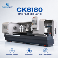 Tour CNC horizontal à grande oscillation et haute stabilité CK6180 avec système de commande Fanuc pour la fabrication de pièces mécaniques