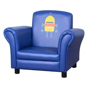 Удобный классический мини-диван из искусственной кожи, детская мебель для комнаты