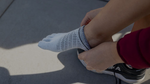 Calzini da punta in lana Merino per uomo e donna cuscino da trekking calzini da equipaggio con dita - Product Image 6