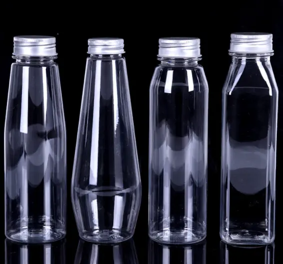 FOOD GRADE 350ml Plastic PET Empty Juice Bottle milk tea bottles
