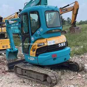 Mini-pelleuse d'occasion Kubota U35S, machine de terrassement, KUBOTA KX135 U35, équipement de construction - Product Image 4