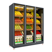 Vitrine droite pour réfrigérateur, présentoir de comptoir en verre, rose, 12 pièces