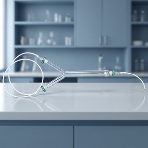 Tubo en Y de Vidrio Borosilicato Modificado con Sistema de Vacío para Tubos con Longitud de Brazo de 180 mm - Product Image 3